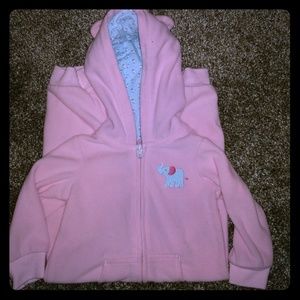 Carters 12mo Pink Elephant Jumpsuit